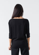 이미지를 갤러리 뷰어에 로드 , Boat Neck Top in Black