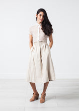 Charger l&#39;image dans la galerie, Eulera Leather Skirt in Cream
