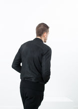 Charger l&#39;image dans la galerie, Broken Leather Bomber in Black
