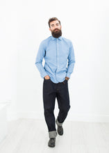Charger l&#39;image dans la galerie, British Officer&#39;s Shirt in Sky Blue
