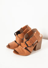 Load image into Gallery viewer, Buckle Strap Heel in Brown
