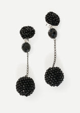 Charger l&#39;image dans la galerie, Drop Cluster Earring in Black
